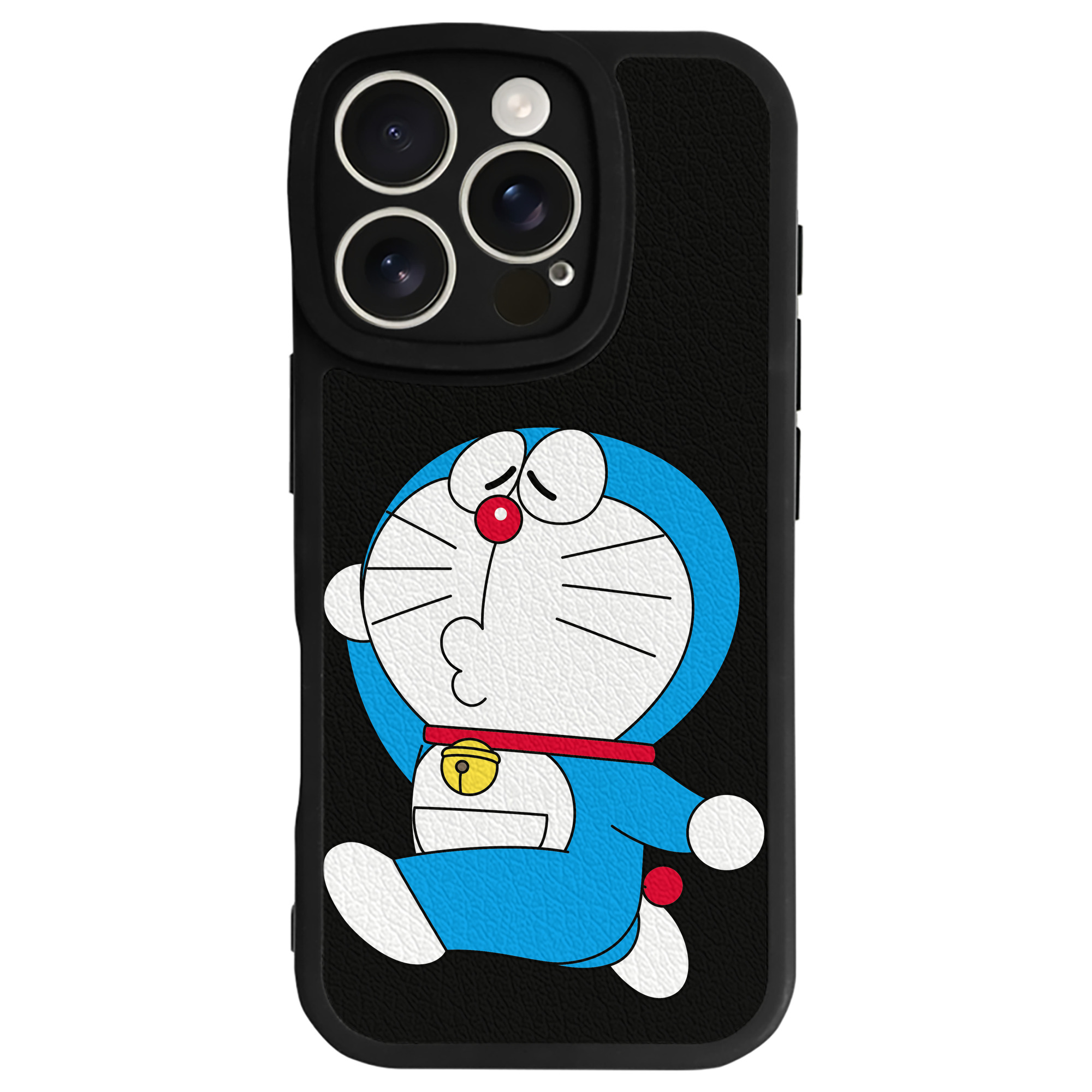 （画像用） ドラえもん Doraemon 【iPhone 16シリーズ対応】シリコンスマホケース（レザー調） 材質：シリコン